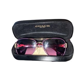 COACH  SUNGLASS GOLD PURPLE